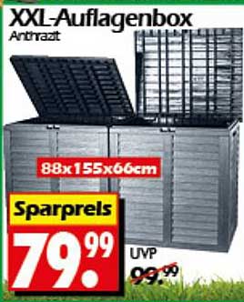 XXL-Auflagenbox Anthrazit