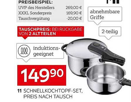 XXXLutz Schnellkochtopf-Set - 2-teilig