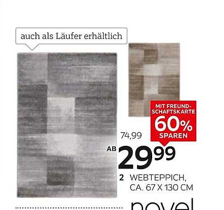 XXXLutz Webteppich, ca. 67 x 130 cm