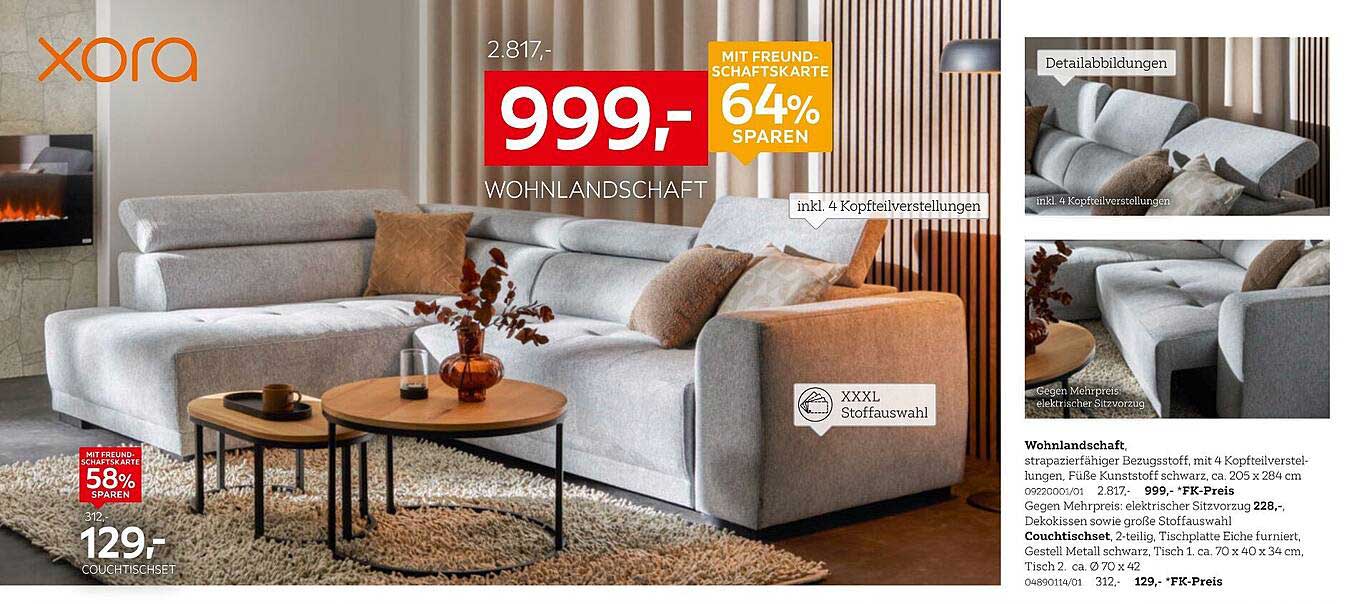 XXXLutz Wohnlandschaft mit 64% Rabatt - Ideal für Ihr Zuhause!