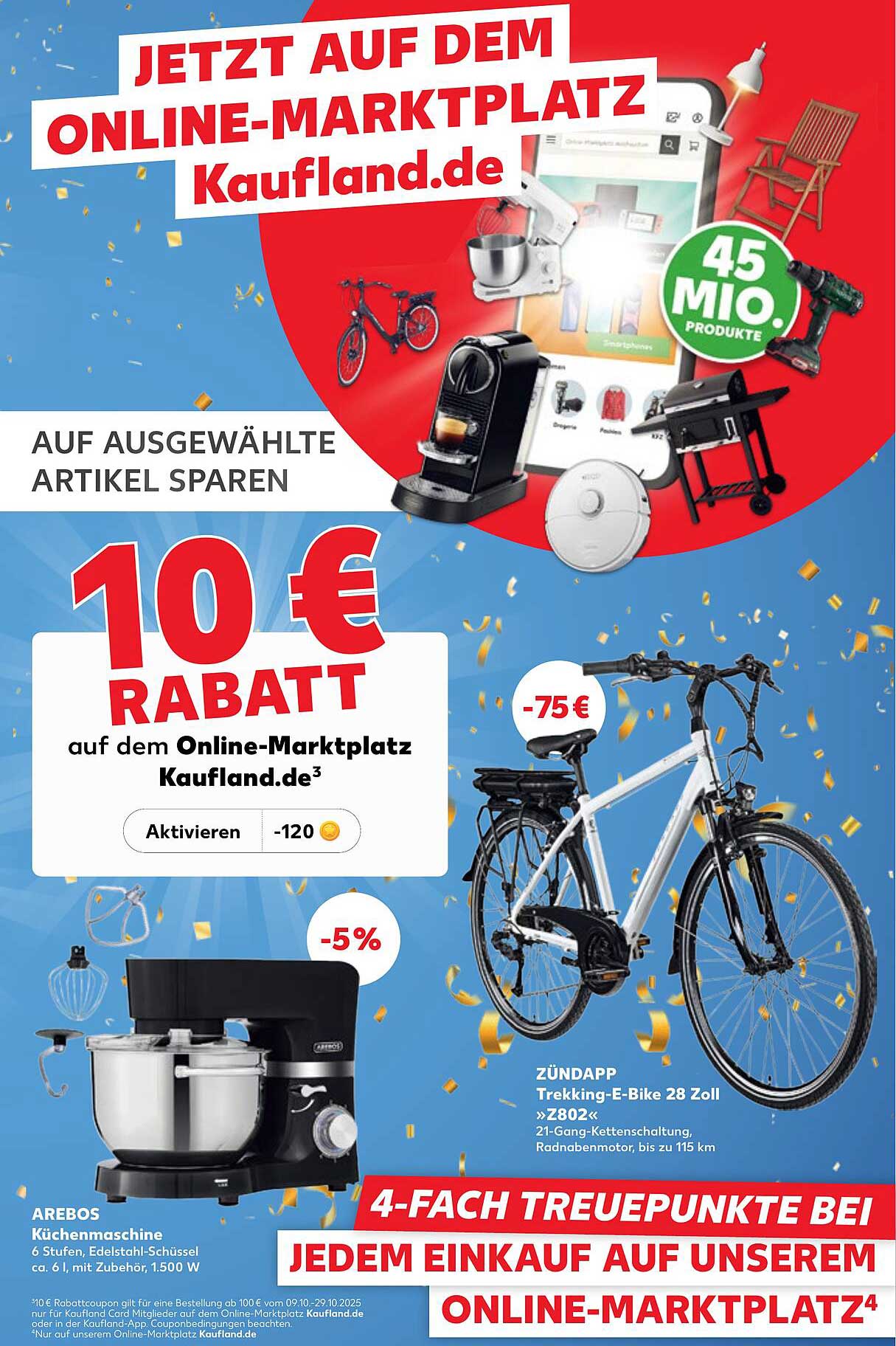 10 € Rabatt auf ausgewählte Artikel auf Kaufland.de
