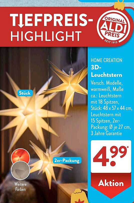 3D-Leuchtstern von Home Creation