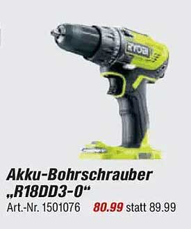 Akku-Bohrschrauber „R18DD3-0“