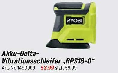 Akku-Delta-Vibrationsschleifer „RPS18-O“