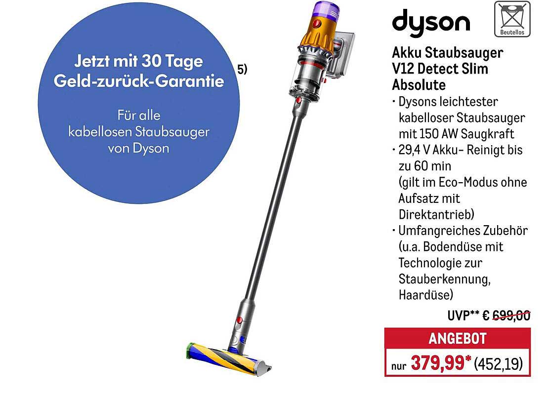 Akku Staubsauger V12 Detect Slim Absolute
