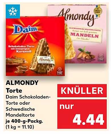 ALMONDY Torte - Daim Schokoladen-Torte oder Schwedische Mandeltorte