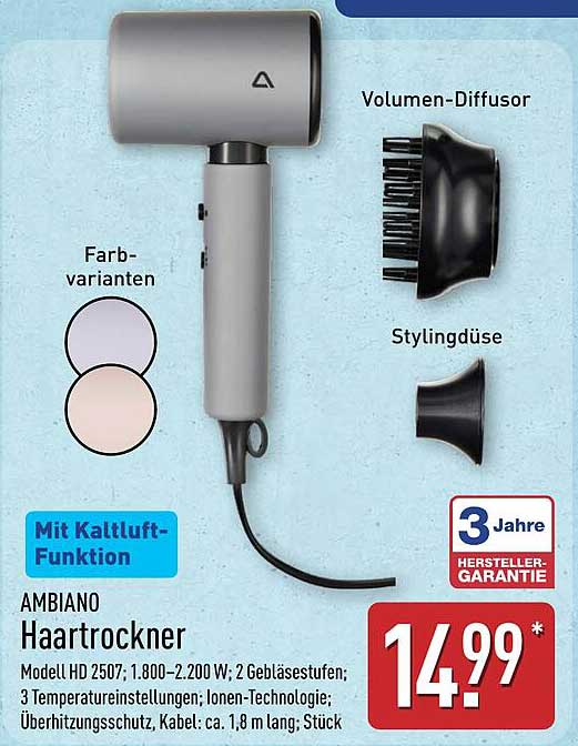 AMBIANO Haartrockner Modell HD 2507