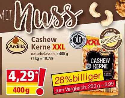 Ardilla Cashew Kerne XXL 400 g