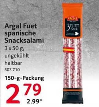 Argal Fuet spanische Snacksalami 150-g-Packung
