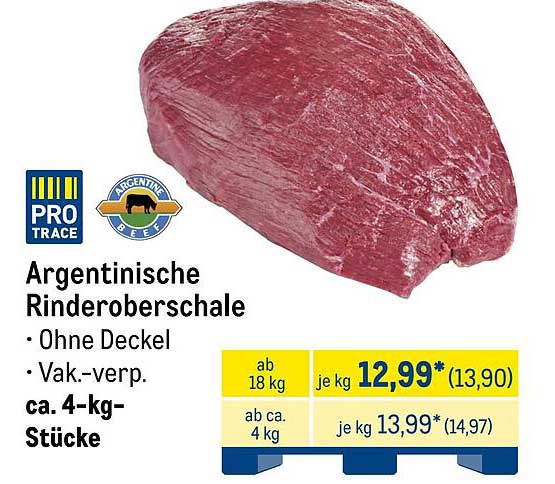 Argentinische Rinderoberschale ca. 4-kg-Stücke