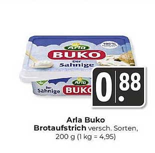 Arla Buko Brotaufstrich verschieden Sorten, 200 g