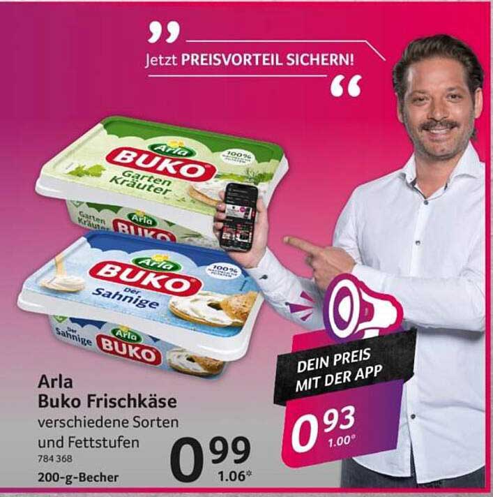 Arla Buko Frischkäse verschiedene Sorten und Fettstufen