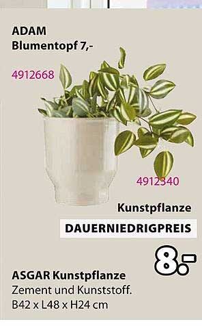 ASGAR Kunstpflanze - Dauerpreis in perfekter Qualität