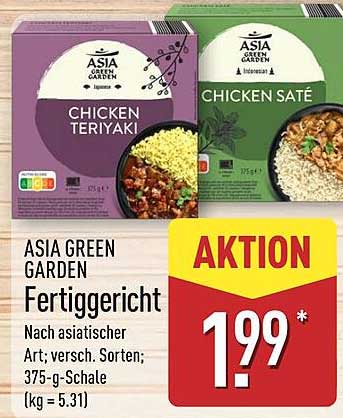ASIA GREEN GARDEN Fertiggericht - Chicken Teriyaki & Chicken Saté