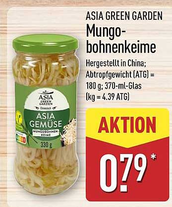 ASIA GREEN GARDEN Mungobohnensprossen