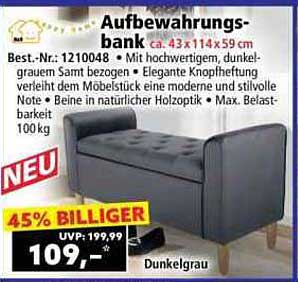 Aufbewahrungsbank - Elegantes Möbelstück für Ihr Zuhause