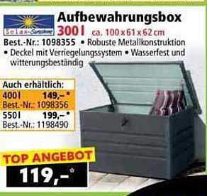 Aufbewahrungsbox 300 l - robust und funktional