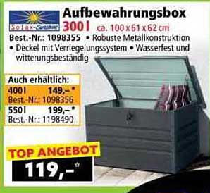 Aufbewahrungsbox 300 l – Robuste Metallkonstruktion für vielseitigen Einsatz