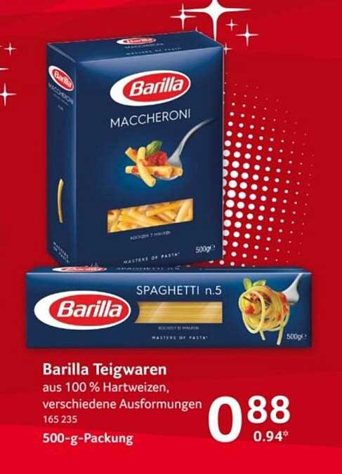 Barilla Teigwaren - Maccheroni und Spaghetti 500-g-Packung