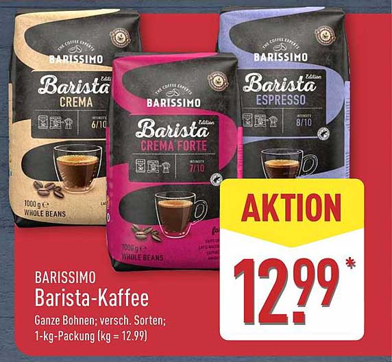 BARISSIMO Barista-Kaffee - Ganze Bohnen in verschiedenen Sorten