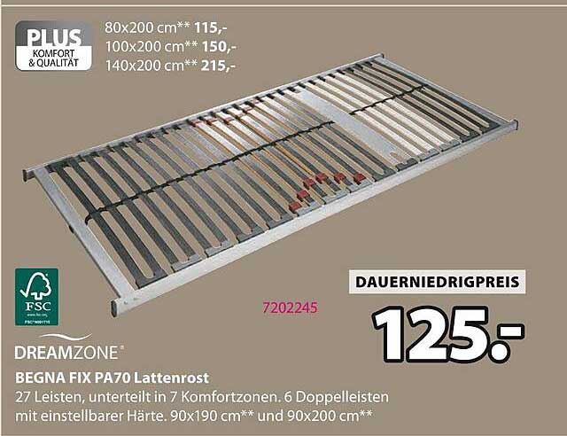 BEGNA FIX PA70 Lattenrost