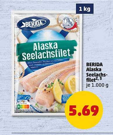 BERIDA Alaska Seelachsfilet 1 kg