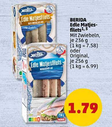 BERIDA Edle Matjesfilets 256 g