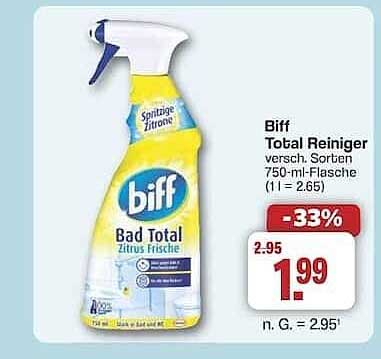 Biff Total Reiniger verschiedene Sorten 750-ml-Flasche