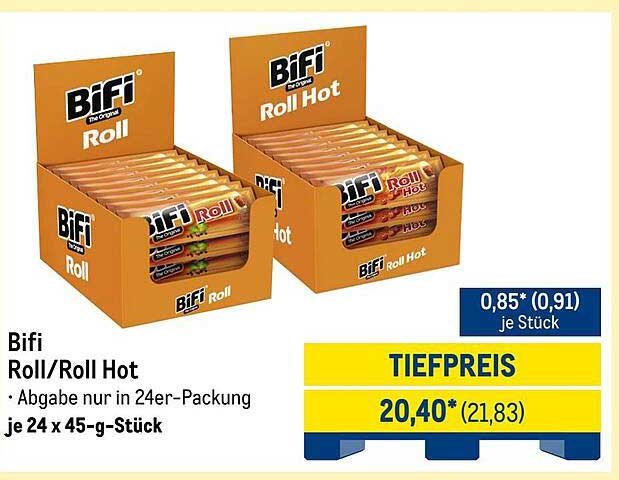 Bifi Roll/Roll Hot - 24er-Packung