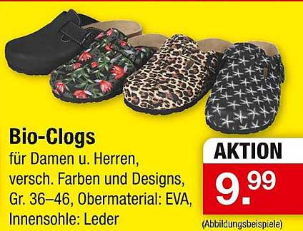 Bio-Clogs für Damen und Herren - verschiedene Farben und Designs