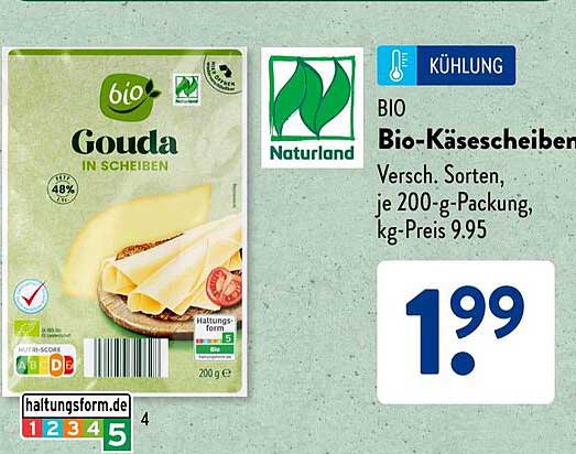 BIO Gouda in Scheiben 200 g