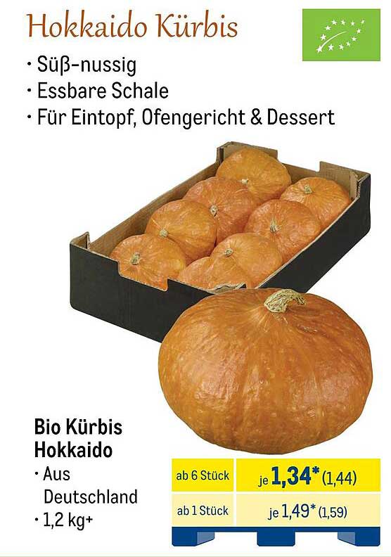 Bio Hokkaido Kürbis