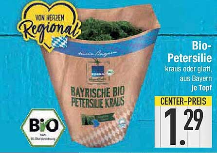 Bio-Petersilie kraus oder glatt, aus Bayern je Topf