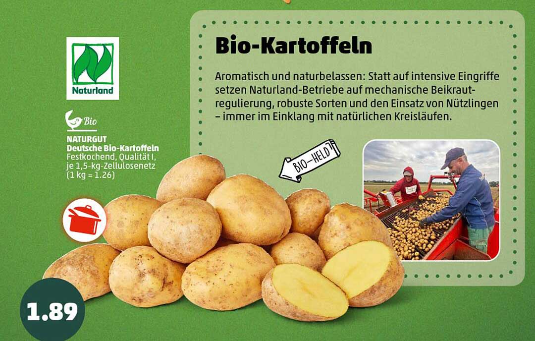 Biokartoffeln Festkochend - Qualität I