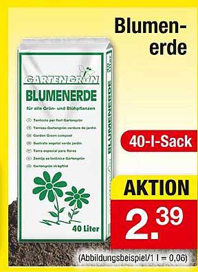 Blumenerde 40-I-Sack Aktion