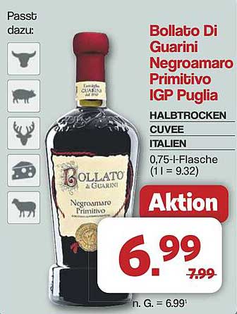 Bollato Di Guarini Negroamaro Primitivo IGP Puglia - Halbtrocken