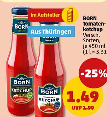 BORN Tomatenketchup – jetzt im Angebot!