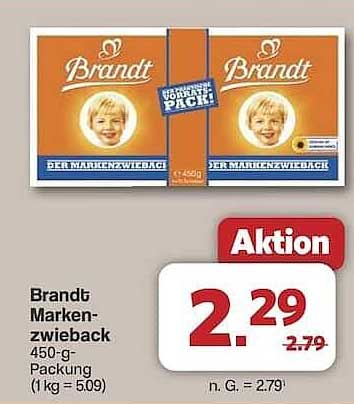 Brandt Markenzwieback 450-g-Packung