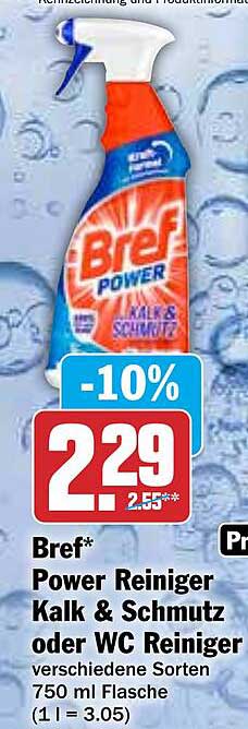 Bref* Power Reiniger Kalk & Schmutz oder WC Reiniger 750 ml