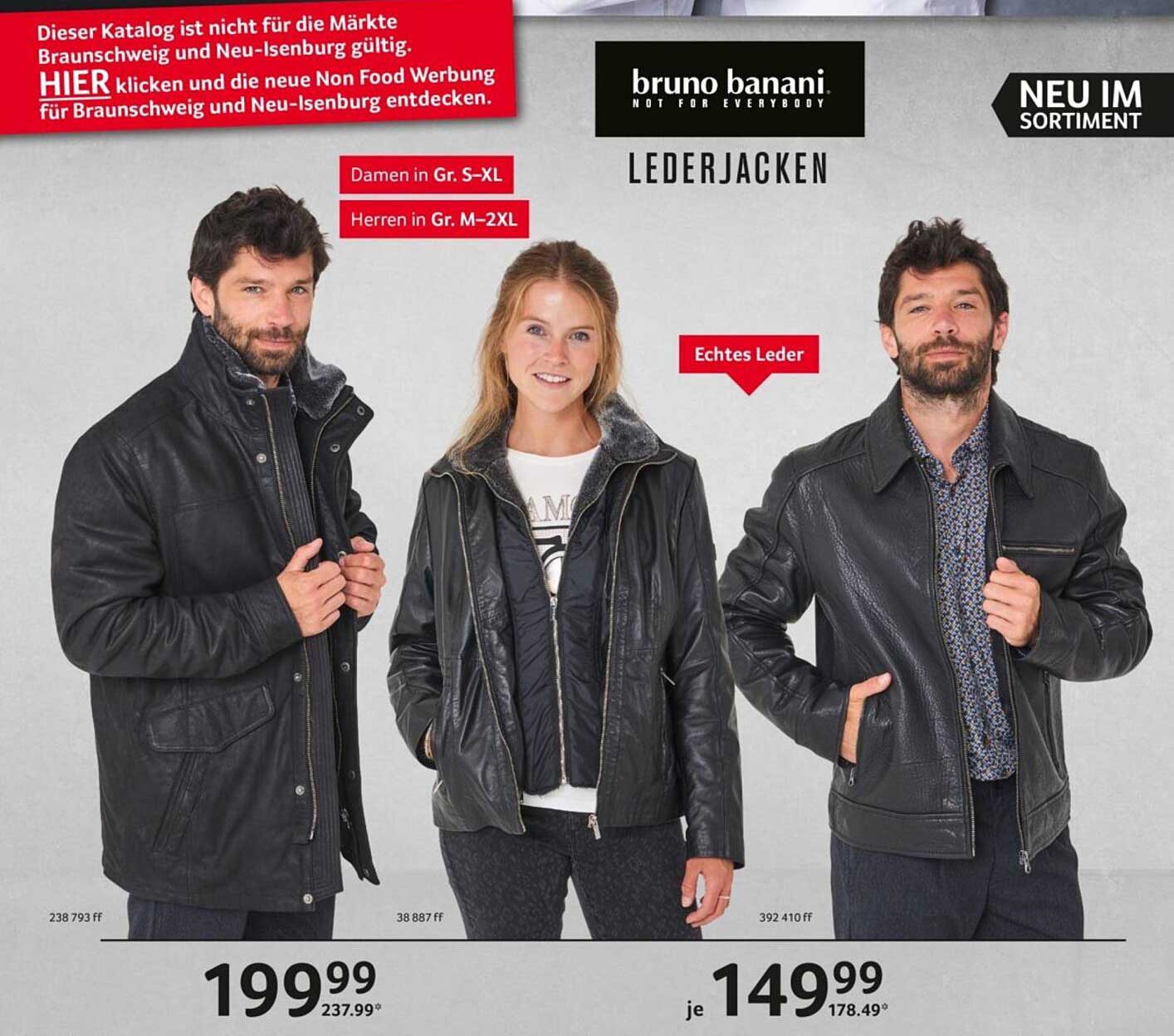 bruno banani Lederjacken für Damen und Herren