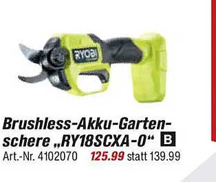 Brushless-Akku-Gartenschere „RY18SCXA-0“