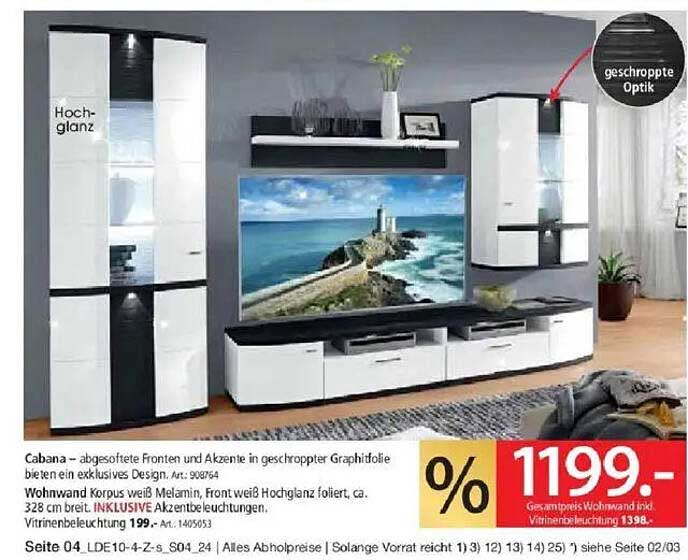 Cabana – Abgeflachte Fronten und Akzente in geschropptem Graphitfolie