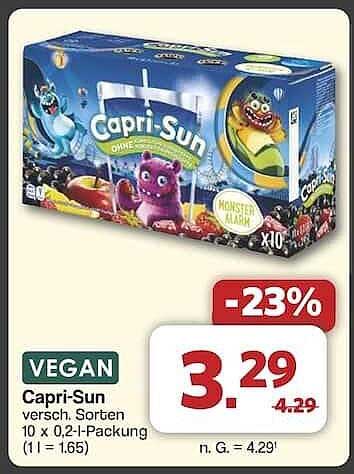 Capri-Sun - verschiedene Sorten, 10 x 0,2 l-Packung