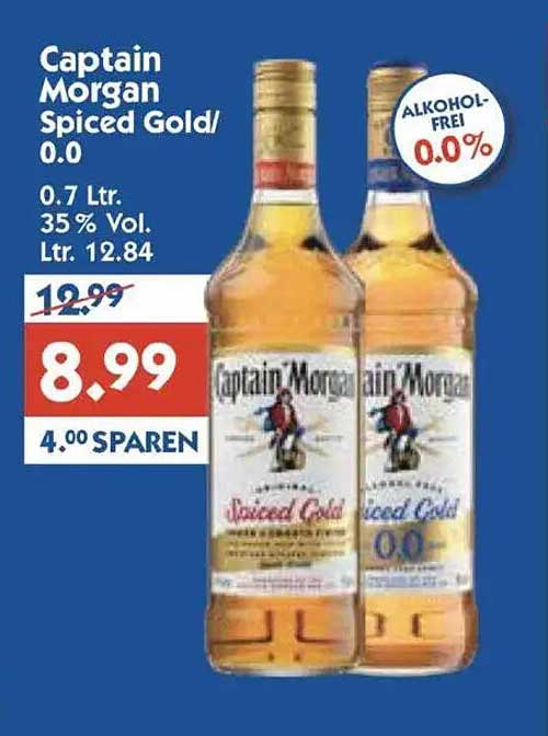Captain Morgan Spiced Gold 0.0 - 0,7 L