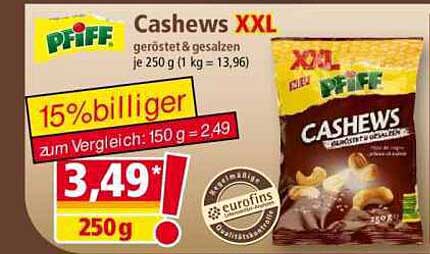 Cashews XXL geröstet & gesalzen
