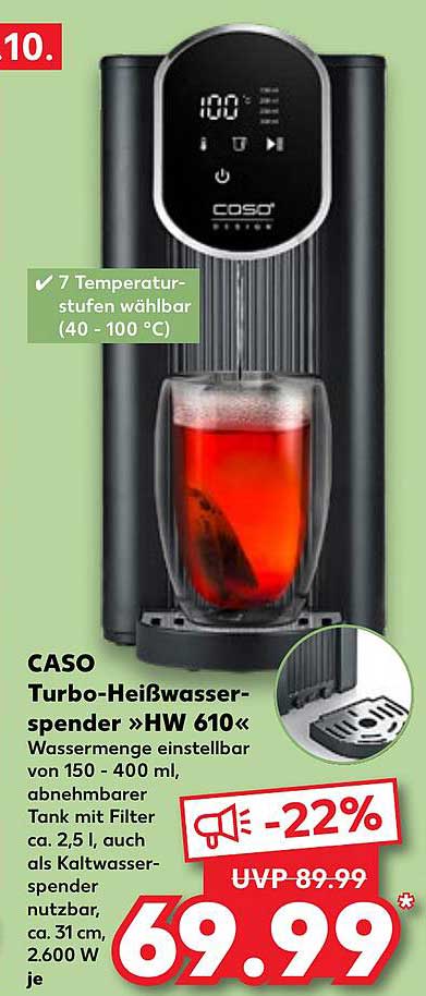 CASO Turbo-Heißwasserspender »HW 610«