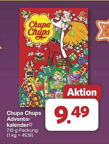 Chupa Chups Adventskalender 210-g-Packung