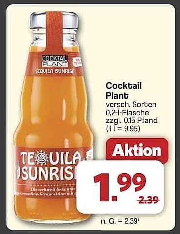 Cocktail Plant - Tequila Sunrise 0,2l