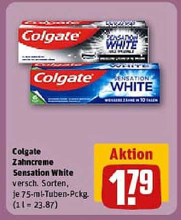 Colgate Zahnpasta Sensation White - 75 ml