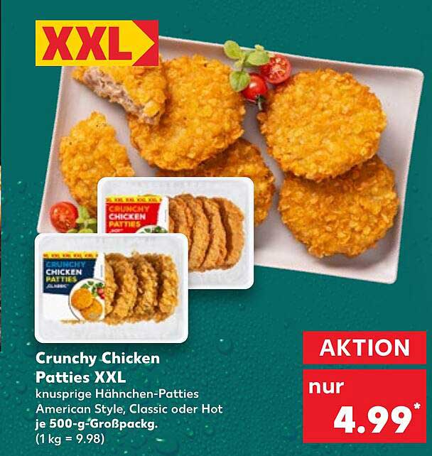 Crunchy Chicken Patties XXL